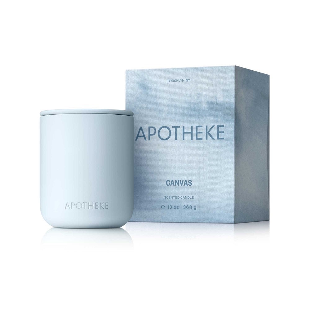 Apotheke Canvas 2-Wick Ceramic Candle NEW